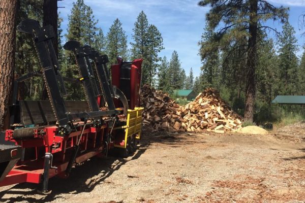 Firewood Processing Near Spokane WA Cutting Edge Land Works